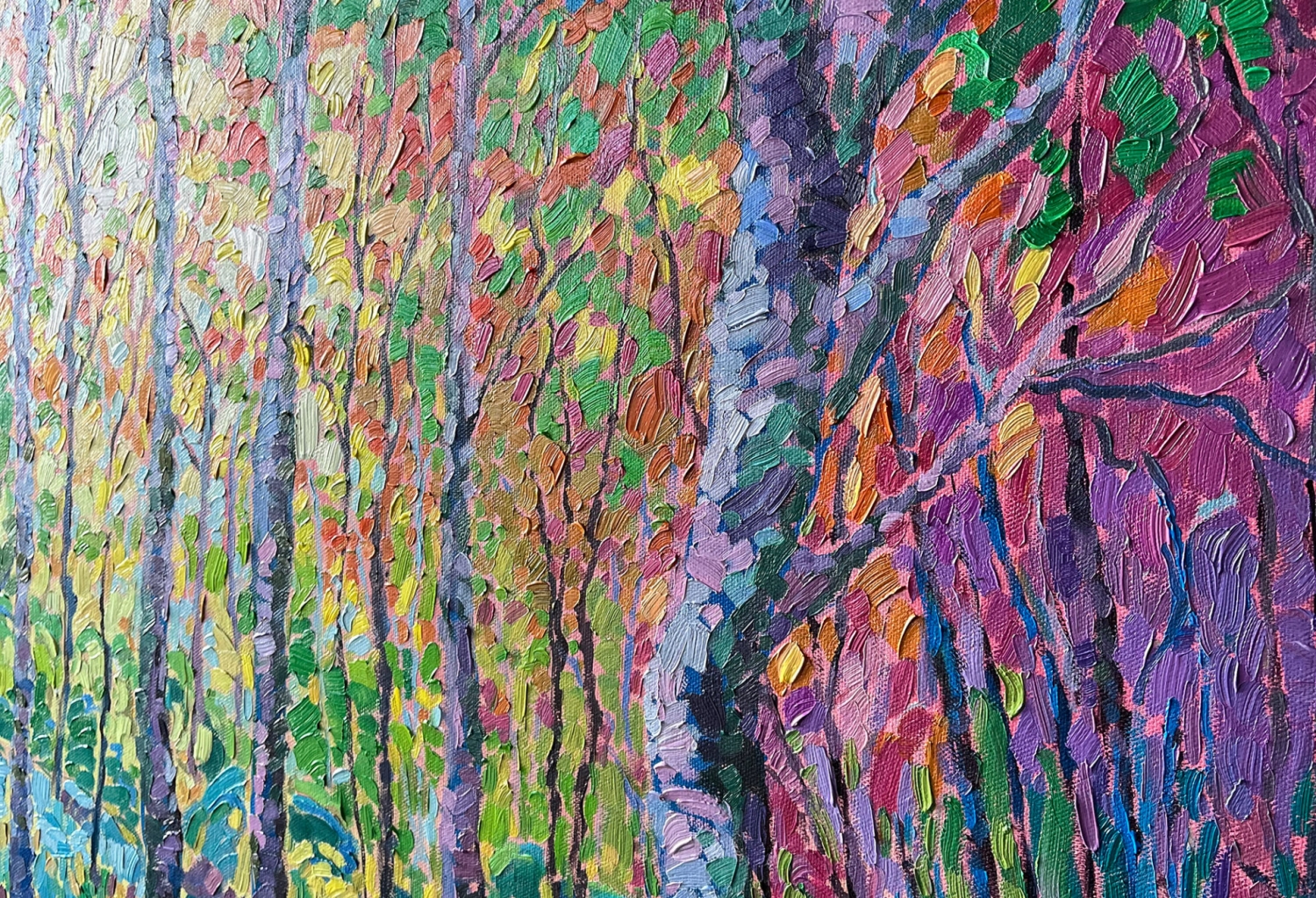 Natural photo textured impasto painting